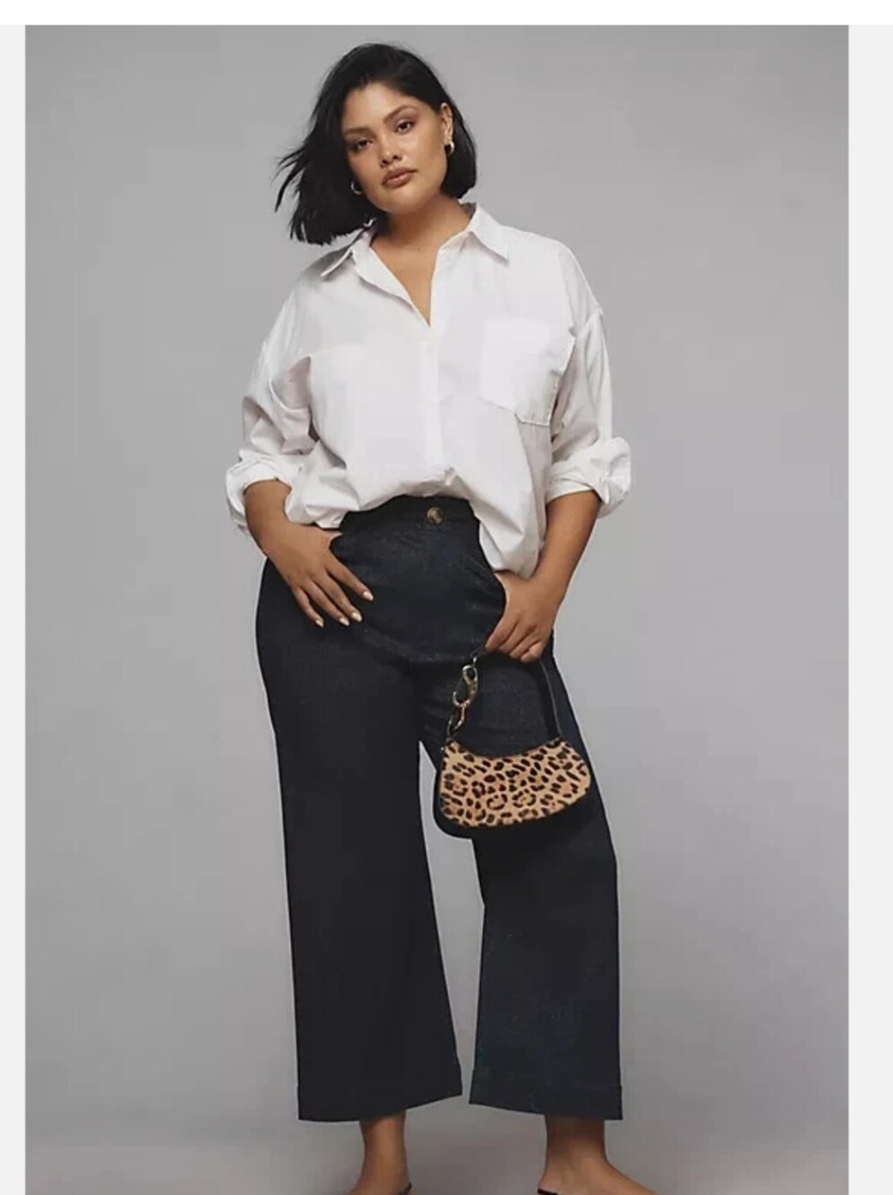ANTHROPOLOGIE MAEVE THE COLETTE SZ 20. HIGH RISE CROPPED THE SPARKLE WIDE LEG
